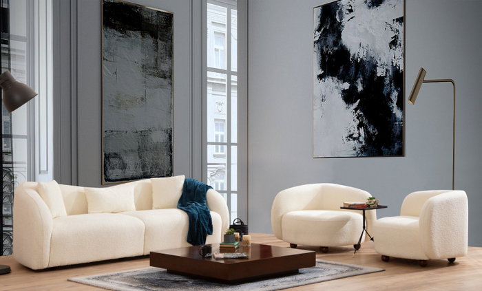 Atelier Del Sofa Venedik Sofá de 3 plazas Crema Atelier Del Sofa Venedik Sofá de 3 plazas Crema